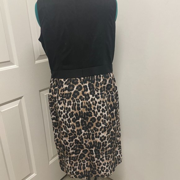 Charter Club Leopard/ Black Cowl Neck dress - Picture 2 of 2